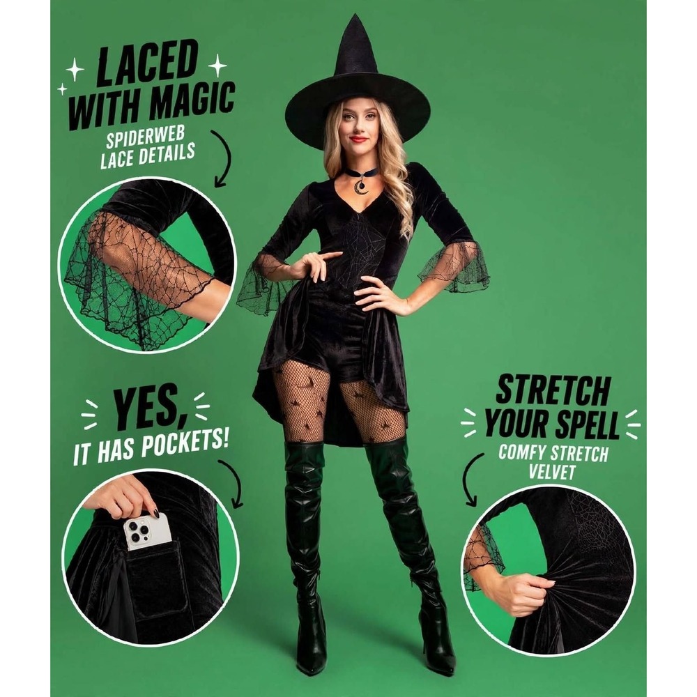 Tipsy Elves Witch Costume XS  Halloween